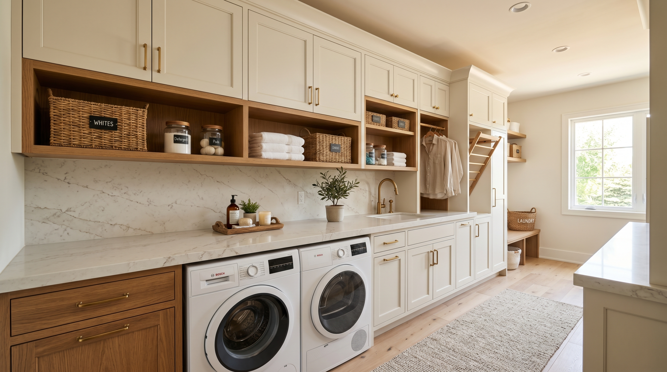Custom laundry room cabinetry