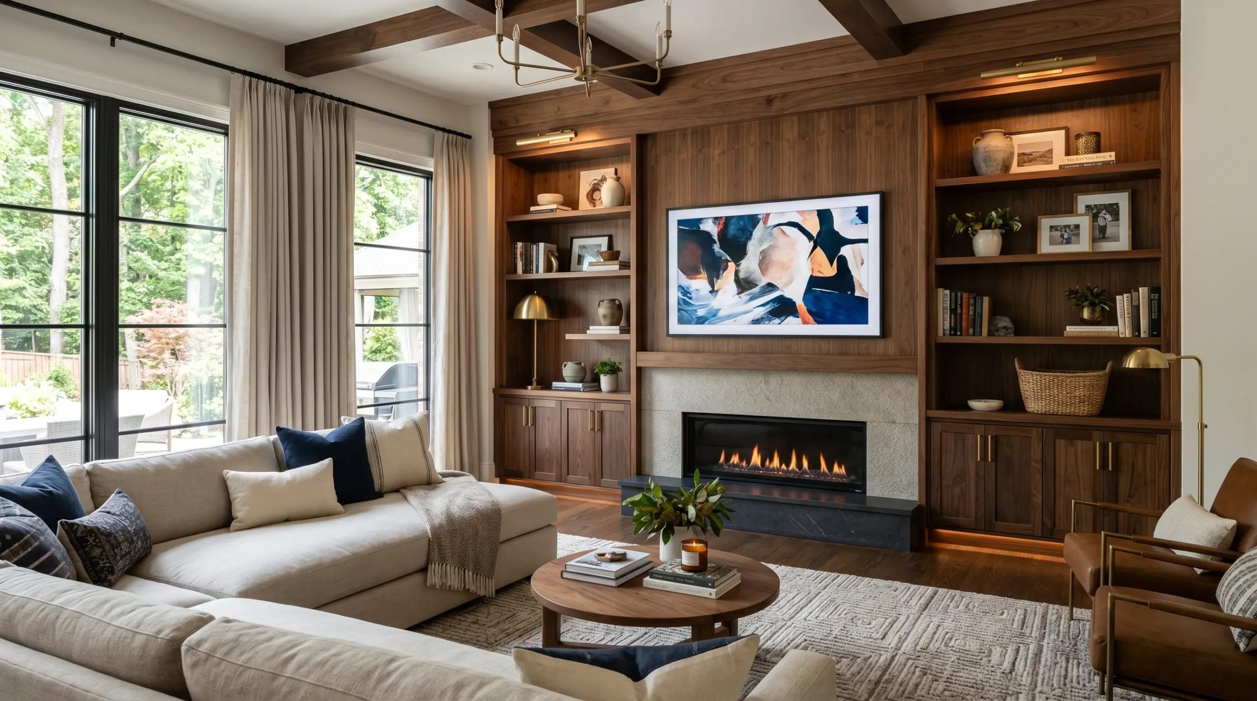 Living room built-ins