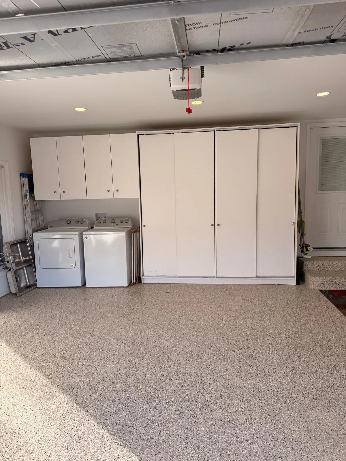 Laundry room cabinetry detail